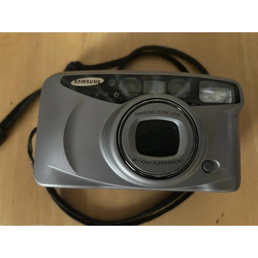 Vtg Samsung Maxima Zoom 130 Super Lens 38-130mm Camera with Macro and Panorama